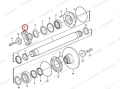 Flansza VOLVO A35D A35E A30C  11036503; Flansza wału/ Shaft flange/ Wellenflansch/ Вал фланцевый/ Flangia dell'albero/ Bride d'arbre.