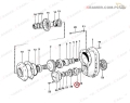 184633 Łożysko mechanizmu skrzyni biegów VOLVO pasujące do modeli 860, 861, 4300, 4400 A25F A25G, A30 BM, A30C B10B, B10BLE, B10M, B7 Bearing / Roller and Cage / Ložisko / Kugellager /  cusinetto / Подшипник