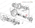 184347 Łożysko VOLVO A25 A25B A25C A40 A20C A35C A35D A40 A30C Bearing / Roller andCage / Ložisko /Kugellager /  cusinetto / Подшипник