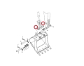9524-00146 Uszczelnienie tulei stosowane w koparkach VOLVO EC330  EC330B   EC360  EC360B  EC460  EC460B Sealing ring / Уплотнительное кольцо / o-ring dichtung