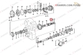 184722 Łożysko wałka skrzyni stosowane w wozidłach VOLVO A40 A35C A35D A40D Roller Bearing/ Lager/ подшипник/ rotolamento/ Roulemen