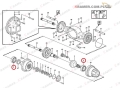 184836 Łożysko VOLVO mostu A35C A40D L90C L110G L120C Bearing / Ložisko / подшипник / Kugellager / cusinetto / csapágy / rulment