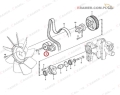 462280; Napinacz paska klinowego VOLVO EC210 EC290;Belt tightener / Belt tensioner / Belt tensioner Pulley