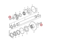974159 Śruba wału VOLVO A25D A30G A40F A40G Bolt