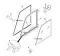 Zawias drzwi JCB ładowarka robot mini 530 535 540  331/31247  Hinge block assembly