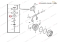 3152041 Membrana VOLVO blokady dyferencjału A25D A30D A35D Diaphragm / Cylinder Head Cover