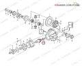 8172961 Łożysko wałka ataku stosowane w wozidłach VOLVO A35E A35F A35G A40E A40F A40G Bearing подшипник Lager guolis gultnis  ložisko ložisko