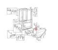 11006888 Cięgno zamka VOLVO L50 L90 L120 L150 L180 L330 Link road