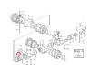11019123 Tuleja mostu stosowana w ładowarkach VOLVO L90C   L90D  L110E  L120C  L120D  L120E Bearing ring / втулка / buchse / lagerring / roulement