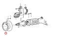 11034271 Tarcza hamulcowa VOLVO A35C A35 Brake Plate  / Тормозной диск