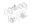 11037030 Tarczka hamulcowa cierna VOLVO L110F L120G  L150F  L160  L180C; Tarcza hamulca/ Brake disk/ Bremsscheibe/ Тормозной диск/ Disco freno/ Disque de frein.