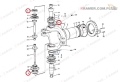 11051091 / VOE11051091 Łożysko VOLVO łącznika ramy A35C A40 ; Bearing / Ložisko / подшипник / Kugellager / cusinetto / csapágy / rulment/