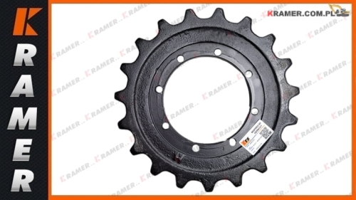 2907696 Koło napędowe (gwiazda) gąsienicy gumowej minikoparki O&amp;K 1.17 Sprocket / Turas / Kettenräder /Antriebsräder / Звезда / Pignon / Lánckerekek / Rueda cabilla / Ruota motrice / Drivhjul / Žvaigždes / Hnacíkola / veotähikud