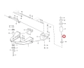 11116308 Śruba mocowania elementu gumowego zawieszenia przedniego mostu stosowana w wozidłach VOLVO A35D  A35E  A35F  A35G  A40D  A40E  A40F  A40G Bolt / šroub / csavar / şurub/ skrutka / skrue / Schraube / Болт