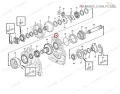 11144149 Łożysko skrzyni VOLVO A25D A30D A35E A40E Bearing / Roller and Cage / Ložisko / Kugellager /  cusinetto / Подшипник
