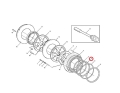 11168004 Uszczelnienie tłoka hamulca stosowane w ładowarkach VOLVO L220E ; Sealing/Seal Ring/ Dichtung/ САЛЬНИК/ Уплотнение/печать/ étanchéité.