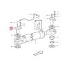 Sworzeń VOLVO siłownika skrętu L150D L180E L220E  11176402 Pin / палец / Bolzen / perno