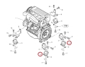 11306533 Poduszka VOLVO silnika L30 L32 L30B L32B Rubber Cushion / Mount Rubber Flexible / Amortecedor / подушка