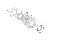 11703544 Tarcza hamulca stosowana w ładowarkach VOLVO L90E  L70E  L90D  L110E  L110F  L90F ; Tarcza hamulca/ Brake disk/ Bremsscheibe/ Тормозной диск/ Disco freno/ Disque de frein.
