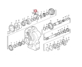 11708587 Zestaw satelit dyferencjału stosowany w wozidłach VOLVO A35D A40D Differential Pinion