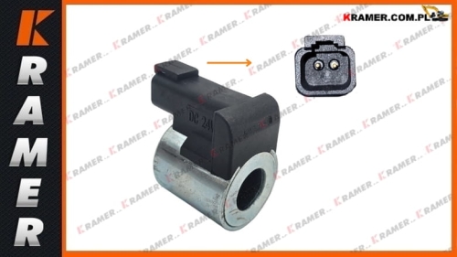 ZGAW-00008 Cewka elektrozaworu HYUNDAI HL740-9 HL760-9 R140W-9 R160LC-9 R210LC-9 R250LC-9 R360LC-9 R480LC-9 R520LC-9 Solenoid Coil / Соленоид / катушка электромагнитного клапана / tekercs / bobina / cievka / Spole / spoel / bobine / Spule