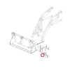 11882428 Sworzeń mocowania łyżki przedniej / ładowarkowej stosowany w koparko-ładowarkach VOLVO BL60  BL61  BL70 BL71 Bucket Link Pin/ Палец / kanál csap / bolt / stift
