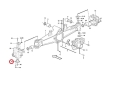 11988562 Sworzeń zwrotnicy - dolny VOLVO BL60 BL60B BL61B King pin / Pin/ Палец / csap / bolt / stift