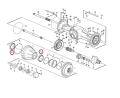 11997036 VOE11997036 Łożysko piasty VOLVO L150 L150C L150D L150E L150F L150G L150H L180 L180C L180D L180E L180F L180G L180H L220D L220E L220F L220G L220H L250GL250H Bearing / Подшипник / Ložisko/ Kugellager/ cusinetto