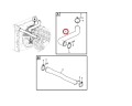 14387803 VOE14387803 Przewód gumowy VOLVO EC210C EC235C EW160C EW180C EW210C EW230C  Hose return pipe turbo/Шланг обратки турбо/Turbo žarnos grąžinimo vamzdis/Hortum dönüş borusu turbo