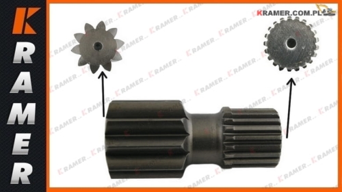 XKAQ-00402 Wałek zębaty zwolnicy HYUNDAI R110-7 R140-R R140LC-7 R160-7 R180-7 R210-7 R215-7 R210LC-7 R215LC-7 R220-7 R250-7 R140LC-9 R140-9 R160LC-9 R180LC-9 R210-9 R210LC-9 R250-9 R250LC-9 R235LC-9 R235-9 Sun Gear / Вал