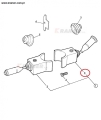701/80297 Przełącznik świateł JCB 3CX 4CX Switch column, light, wiper / Переключатель света / Light Switch Column / Lichtschalter / spalte richtung schalte
