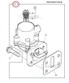 Pompka paliwa JCB 3CX 4CX silnik PERKINS  17/913600; Pompka paliwa/ Fuel injection pump/ Pump Group-Fuel Priming/ Handkraftstoffpumpe/ Насос ручной подкачки топлива/ Pompa del carburante/ Pompe a essence.