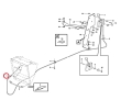 15036422 Linka gazu stosowana w koparko-ładowarkach VOLVO BL60  BL61  BL70  BL71 Accelerator Cable