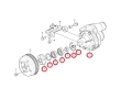 15143576 Pompa wody VOLVO A25F A30F Water Pump / Wasserpumpe / водяной насос / vodné čerpadlo / vízszivattyú / pompa dell'acqua / vannpumpe / Pompă de apă