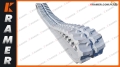 250X72X57 NM  Gąsienica gumowa 250x72x57 NIEBRUDZĄCA biała  nonmarking rubber track / nešpiniace gumové pásy / gumene gusjenice koje ne ostavljaju tragove / nepaliekantis žymių guminis vikšras / icke-märkande gummiband