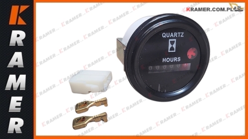 000006162 Uniwersalny licznik motogodzin do zastosowań w maszynach budowlanych.  Średnica: 52 / 59 mm Wysokość całkowita: 73 mm Spidometras / gauge tacho / pocitadlo motohodin / otáčkomer / Счётчик моточасов