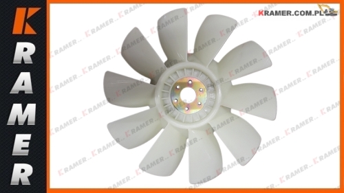 600-625-7550 Śmigło wentylatora chłodnicy stosowane w maszynach KOMATSU PW140-7  PW160-8  PW160-7  PW148-8  PC160-7  PC180-7  PC128-1  PC138-8  PC130-8 ; Cooling fan/ Lüfter/ Крыльчатка вентилятора охлаждения двигателя/ Ventilatore/ Ventilateur.