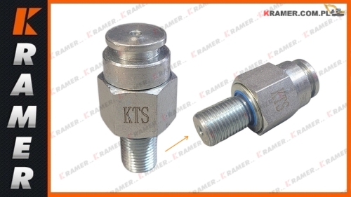 21D-30-12330 Zawór napinacza gąsienicy stosowany w maszynach KOMATSU PC75R-2  PC95R-2 Valve Fill Grease / Tensioner Valve / zawór napinacza / натяжитель клапан / Spanner Ventil