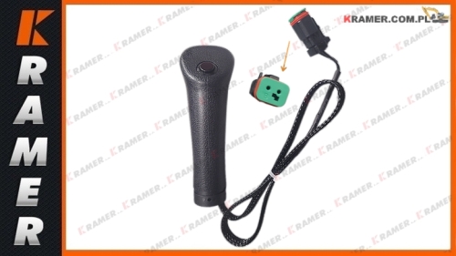000038576 Rączka joysticka CAT - 1 przycisk joystick handle / joystick handtag / ručka joysticka / vairasvirtės rankena / rukojeť joysticku / ручка джойстика / Joystick-Griff /