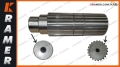 14X-12-11411 Wałek KOMATSU D65PX-12 D65EX-15 D65PX-12 D65EX-15 Shaft Pinion / Aksel Pinion/ Вал приводной редуктора поворота /Veleno krumpliaratis / Pastorek hřídele / Axeldrev