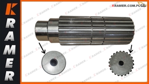 14X-12-11411 Wałek KOMATSU D65PX-12 D65EX-15 D65PX-12 D65EX-15 Shaft Pinion / Aksel Pinion/ Вал приводной редуктора поворота /Veleno krumpliaratis / Pastorek hřídele / Axeldrev