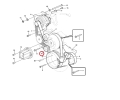 21500149 Napinacz paska VOLVO EC250D EC250E EC300D EC300E Belt tightener / Belt tensioner / Belt tensioner Pulley