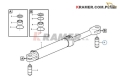 11196212 Sworzeń VOLVO siłownik skrętu A25D A30D A25E A25F A35E A35F A40F A40D Pin / палец / Bolzen / perno