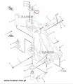 Sworzeń CAT 416 420 428 432 D konika górny; Nr.kat- 1014022/ 1590960; Boom swing cylinder pin/ Ausleger-Schwenkzylinderstift/ Стержень цилиндра качания стрелы/ Perno cilindro oscillante braccio/ Axe de vérin de pivotement de flèche.
