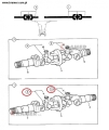 Krzyżak półosi JCB 2CX / 3CX / 4CX     914/80207 Kit-spider /Kit-Spinne/ Крестовина полуоси