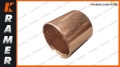 60X65X60 BRW   Tuleja brązowa / łożysko ślizgowe stosowane w maszynach budowlanych wewnątrz 60mm zewnątrz - 65mm wysokość - 60mm Bronze Bushing / Бронзовая втулка / Bronzebuchse / Douille en bronze / Bronsbussning / Bronzové pouzdro / Bronzové puzdro