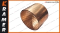 60X65X50 BRW Tuleja brązowa / łożysko ślizgowe stosowane w maszynach budowlanych wewnątrz - 60mm zewnątrz - 65mm wysokość - 50mm Bronze Bushing / Бронзовая втулка / Bronzebuchse / Douille en bronze / Bronsbussning / Bronzové pouzdro / Bronzové puzdro