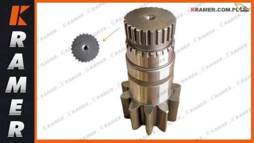 RD411-17130 Wałek obrotu KUBOTA KX161-3 Shaft /  hriadeľ uvoľnený / vratilo otpušteno / atleistas velenas / axeln släppt / вал звільнений /Welle freigegeben / Gear Sun Shaft / Slnečný hriadeľ prevodovky / Sunčano vratilo zupčanika