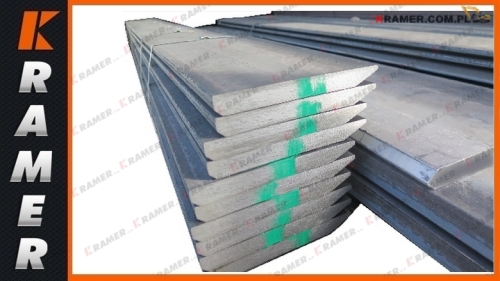 203X19CM Lemiesz 203x19 twardość 500HB dwustronnie faz. cm Cutting Edge / Blade / Ножковша / режущая кромка