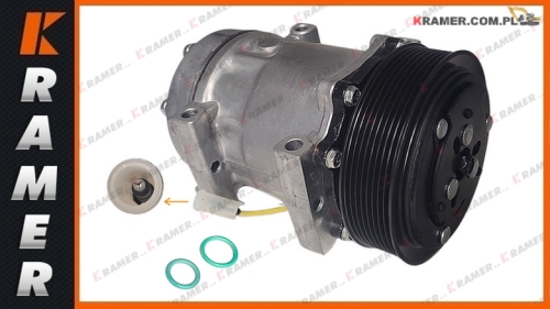 21184142 15082727 Sprężarka klimatyzacji VOLVO A25E A25F A30F A35G A40E A40G A45G EC330C EC340D EC360C EC460B EC700B L110H L120H L150H L180H L220H L250H Compressor, air conditioning / Kompresor klimatizácie /Kompresor, klima uređaj /
